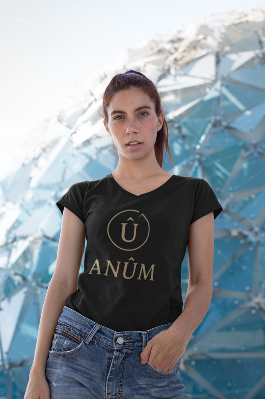 ANÛM Damen V-Neck – Nur Logo